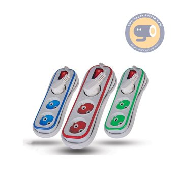 چند راهی برق 3 خانه سیم 2/8 متری