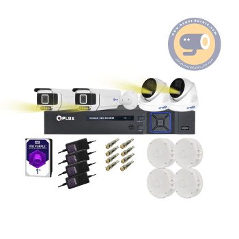 پکیج 4دوربین 2مگاپیکسل کیوپلاس کد146