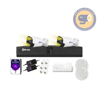 پکیج 2دوربین 4مگاپیکسل کیوپلاس کد182