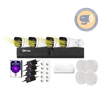 پکیج 4دوربین 4مگاپیکسل کیوپلاس کد181