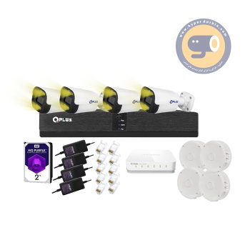 پکیج 4دوربین 4مگاپیکسل کیوپلاس کد183