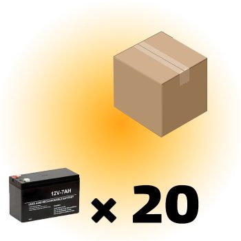 مجموعه 20 عددی باتری 12 ولت 7 آمپر برند اپتکس