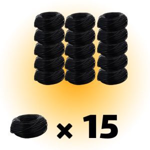 مجموعه 15 عددی کابل برق 1*2 CCA حلقه 100 متری