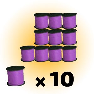 مجموعه 10 عددی کابل ترکیبی مغزی مس 0.7 برق 1.5*2 حلقه پلاستیکی 305 متری