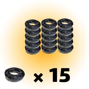 مجموعه 15 عددی کابل ترکیبی مغزی مس 0.65 برق 0.5*2 حلقه 100 متری