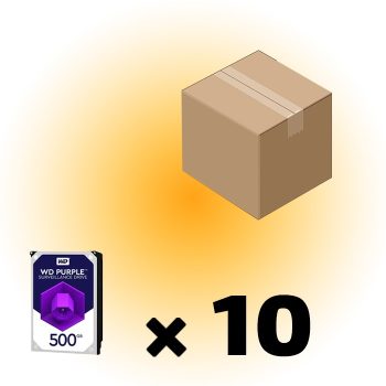 مجموعه 10 عددی هارد 500 گیگابایت بنفش گارانتی 12 ماهه برند western