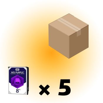 مجموعه 5 عددی هارد 8 ترابایت بنفش گارانتی 12 ماهه برند western